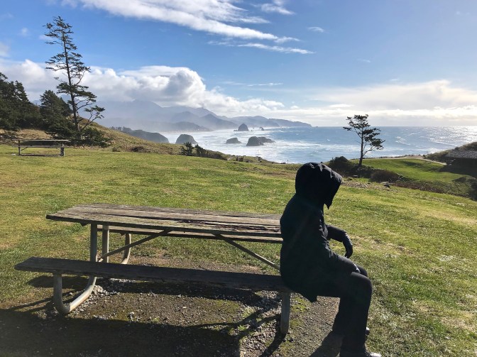 Andrea enjoying the sun