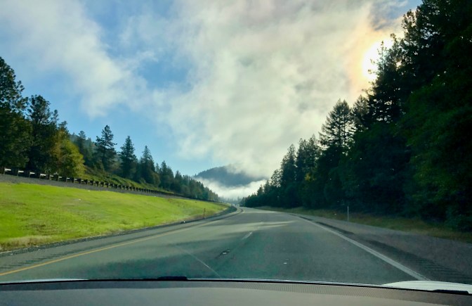 Fog on the mountains too