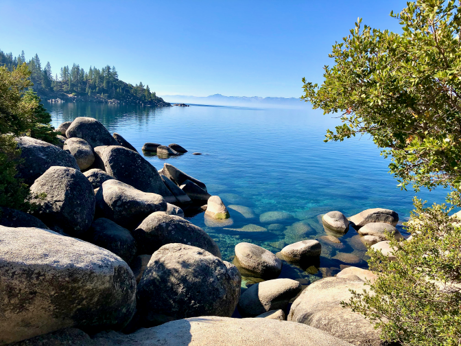 Lake Tahoe morning mist