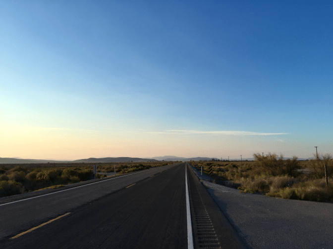 Lonely road, morning